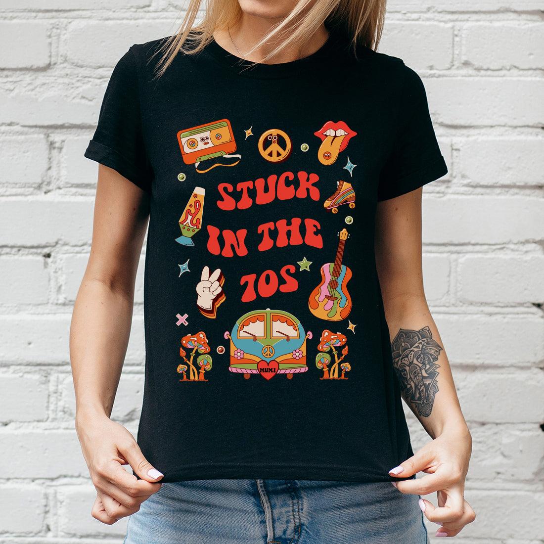 Stuck in the 70's Decade Themed Unisex T-Shirt-Love Lumi Ltd