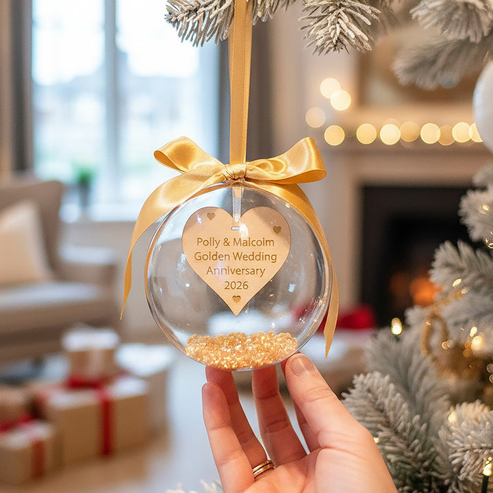 Wedding Anniversary Christmas Bauble