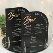 Modern Arch 3D Acrylic Birthday Party Bar Sign