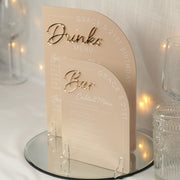 Modern Arch 3D Acrylic Birthday Party Bar Sign