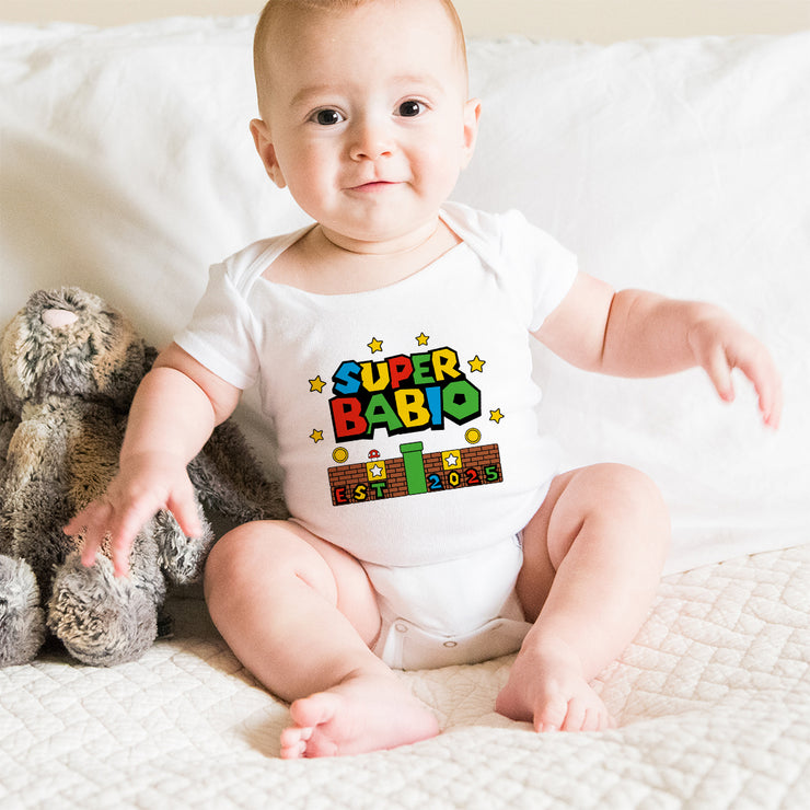 Super Daddio and Babio or Kiddio Gaming T-Shirt and Baby Grow set-Love Lumi Ltd