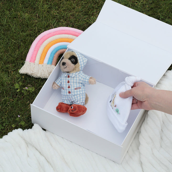 Hand Drawn Baby Birth Stats Memory Keepsake Box