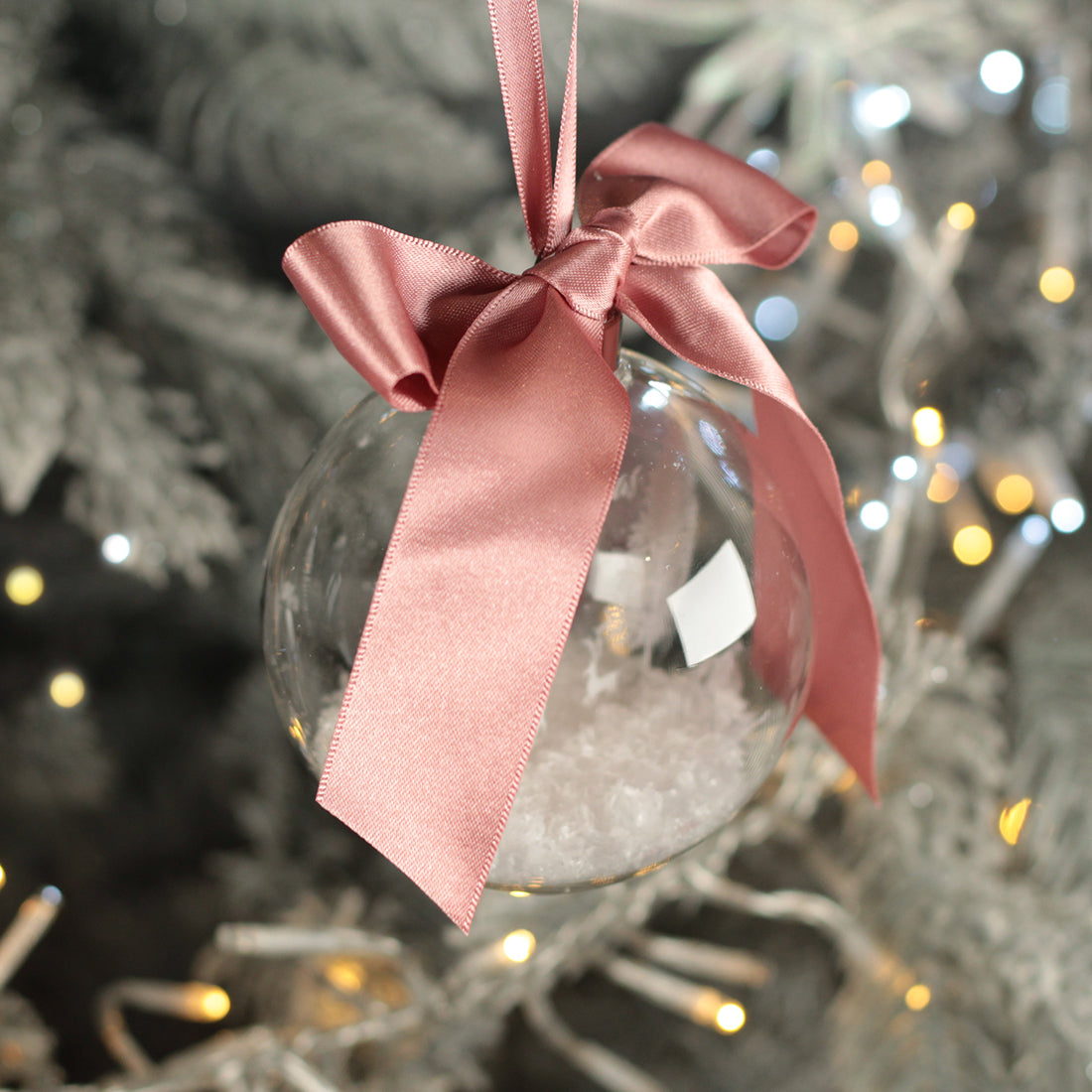 Round Glass Baby's 1st Christmas Bauble Decoration