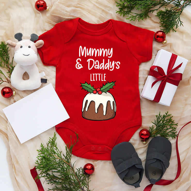 Little Christmas Pudding Babygrow-Love Lumi Ltd