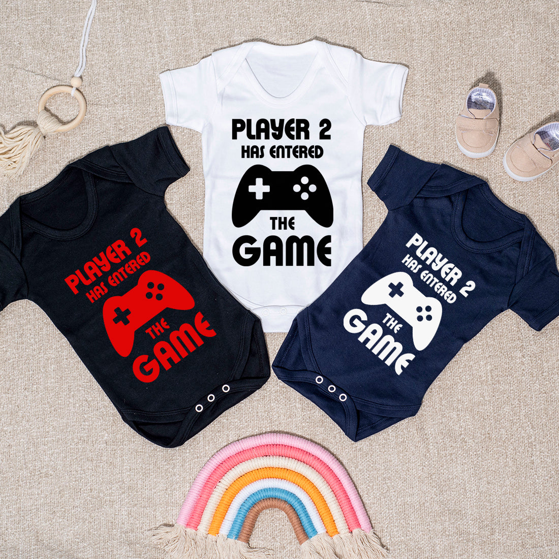 Dad and Baby 1st Father's Day Gamer T-Shirt Baby Grow Set-Love Lumi Ltd