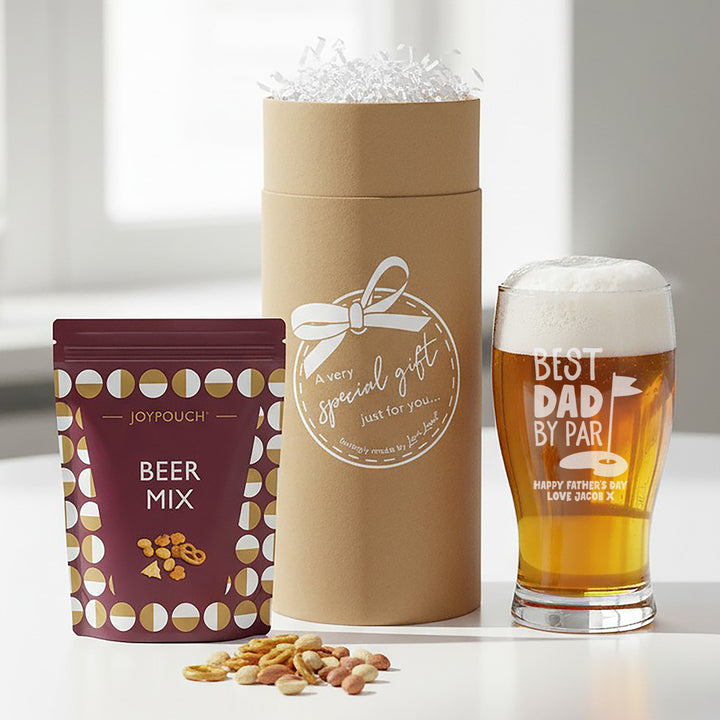 Best Dad by Par Pint Glass