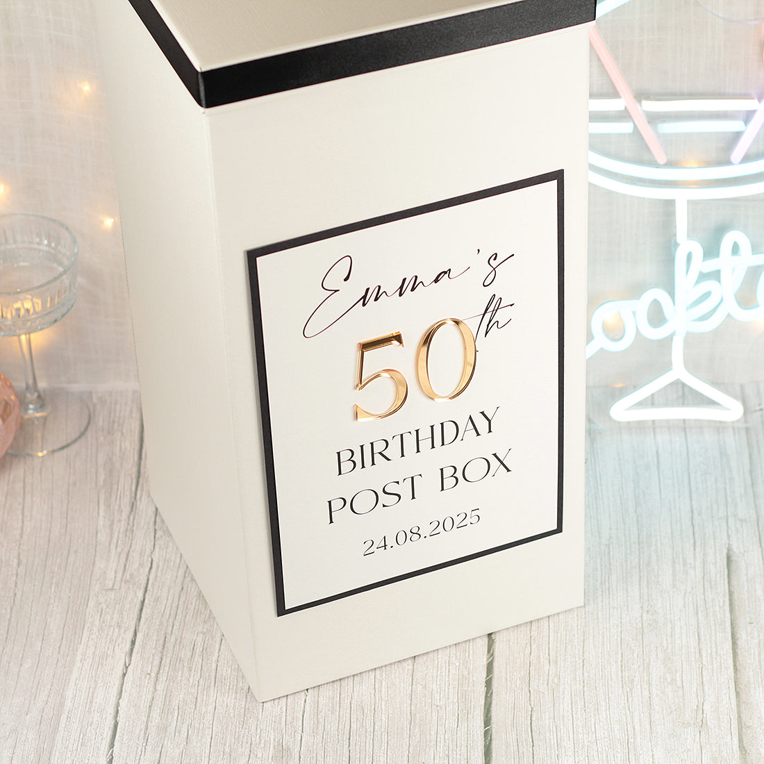 Manhattan Birthday Party Card Post Box