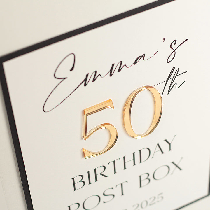 Manhattan Birthday Party Card Post Box