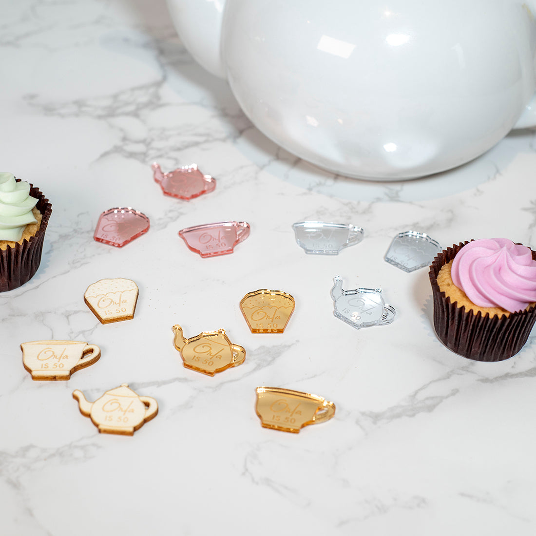 Birthday Tea Party Table Scatter Confetti Favour Decorations-Love Lumi Ltd