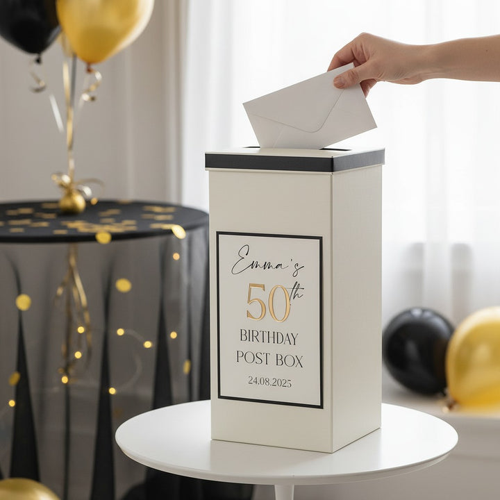 Manhattan Birthday Party Card Post Box