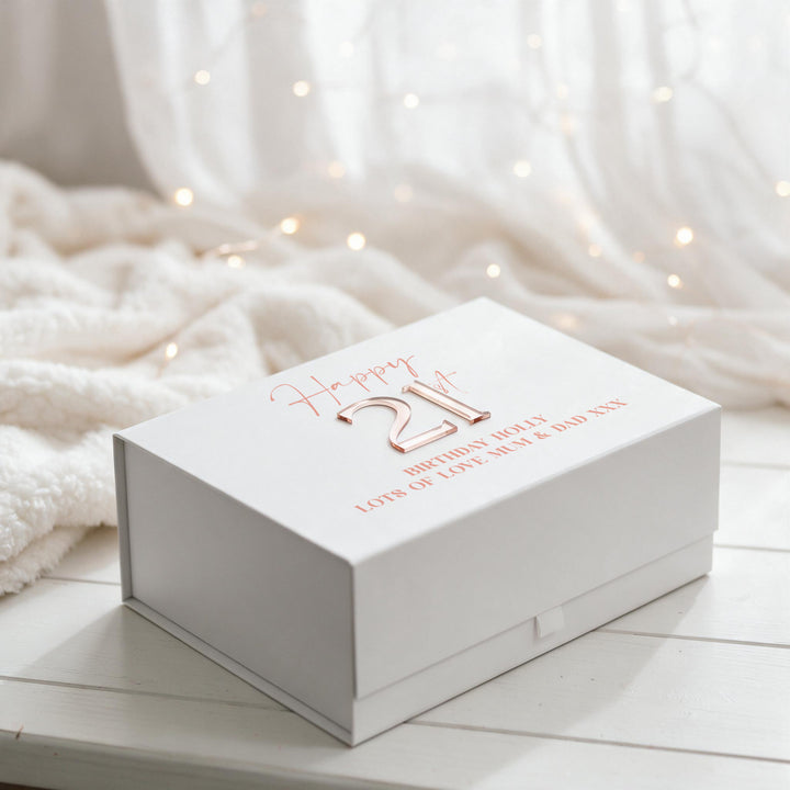 Personalised Any Age Birthday Milestone Keepsake Gift Box