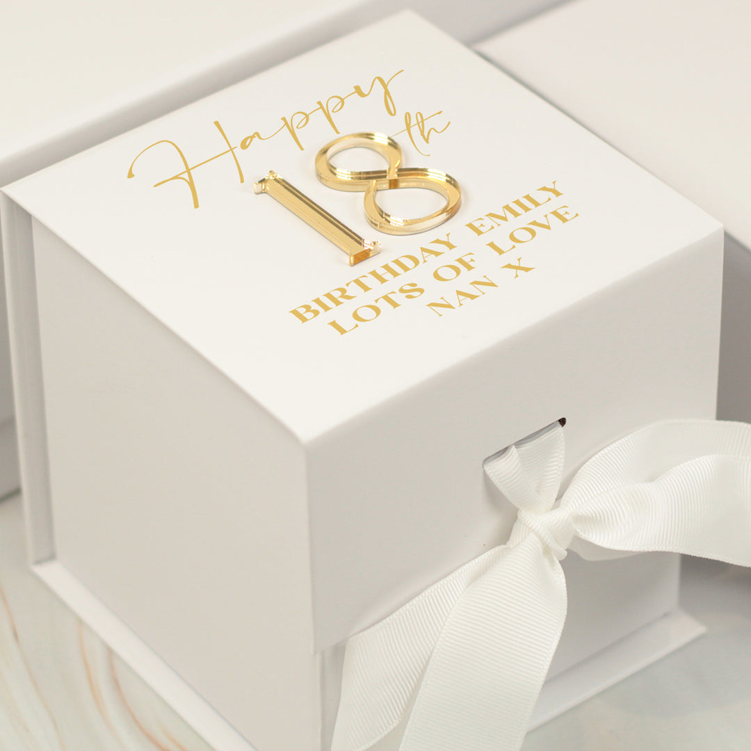 Personalised Any Age Birthday Milestone Keepsake Gift Box