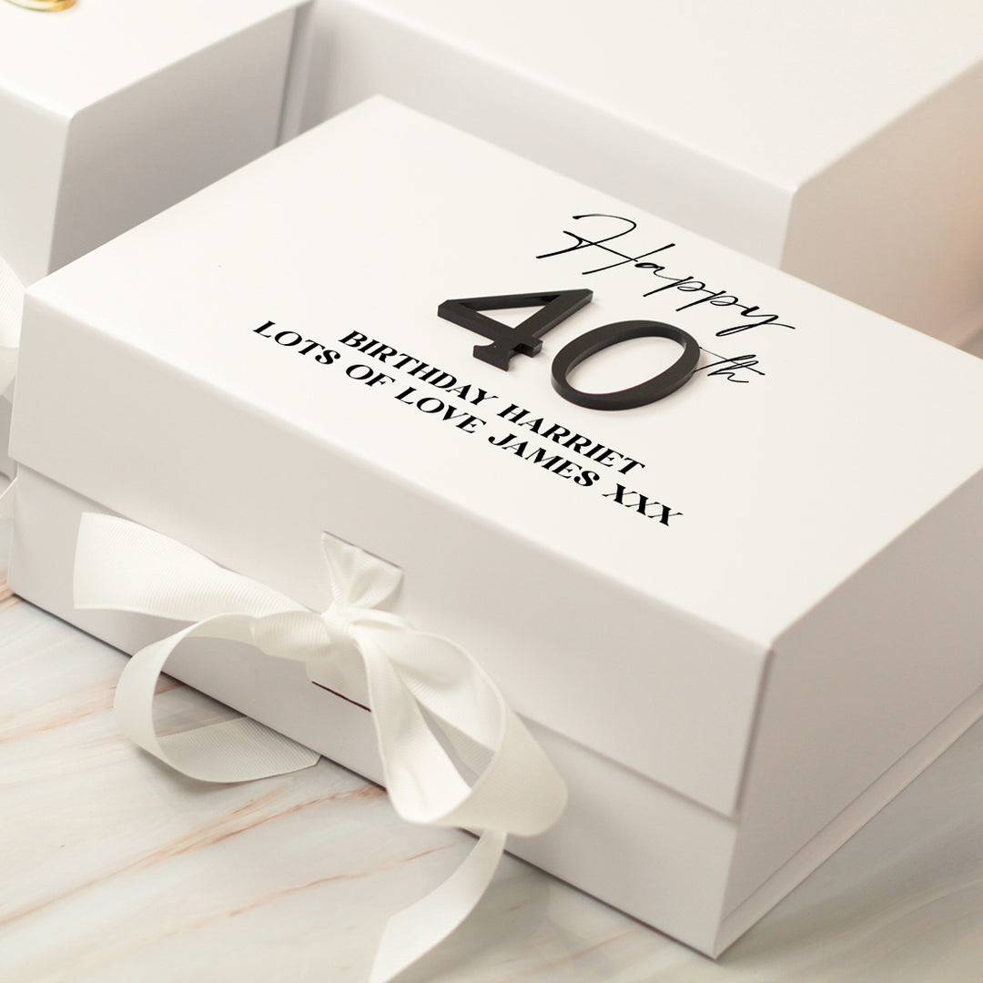 Personalised Any Age Birthday Milestone Keepsake Gift Box