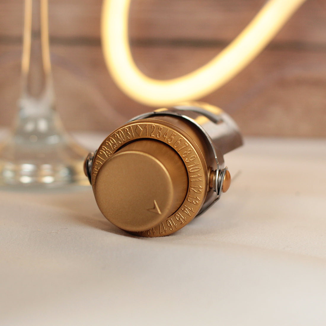 Boxed Champagne flute, Coaster and Bottle Stopper