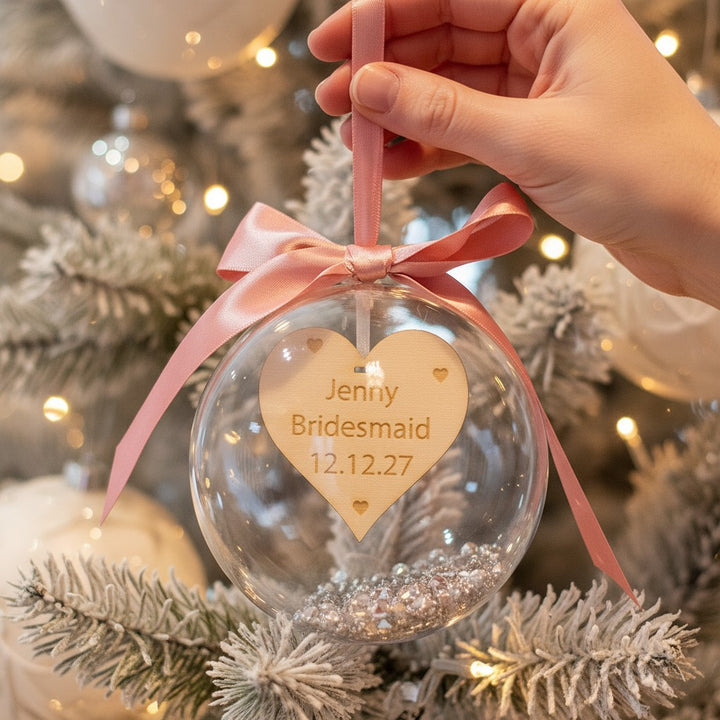 Bridal Party Wedding Christmas Bauble