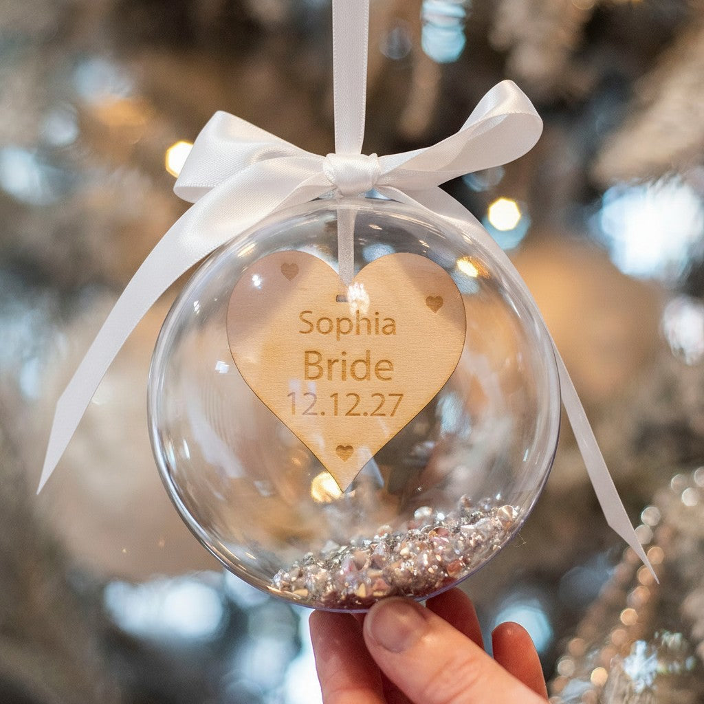 Bridal Party Wedding Christmas Bauble