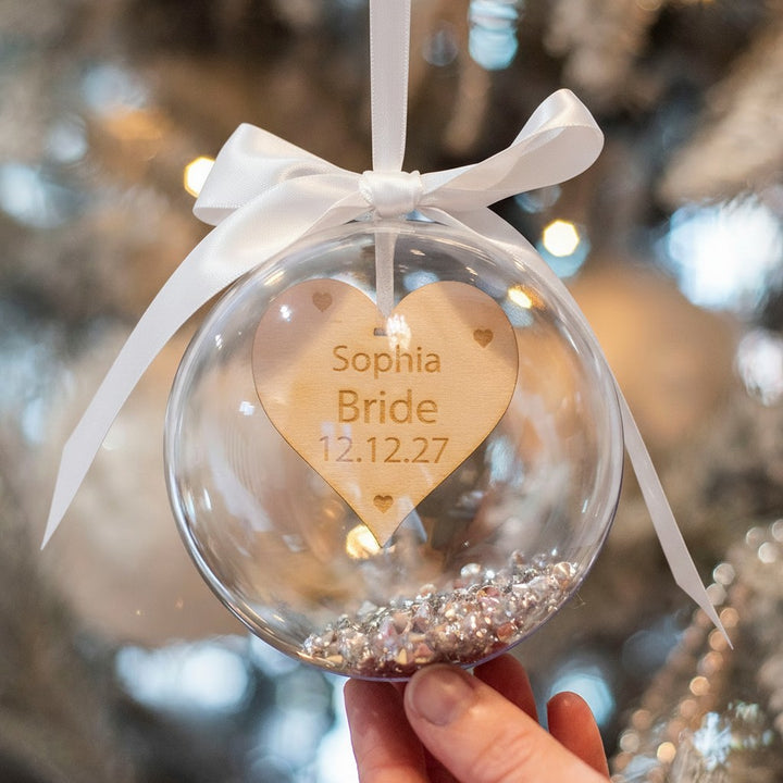 Bridal Party Wedding Christmas Bauble