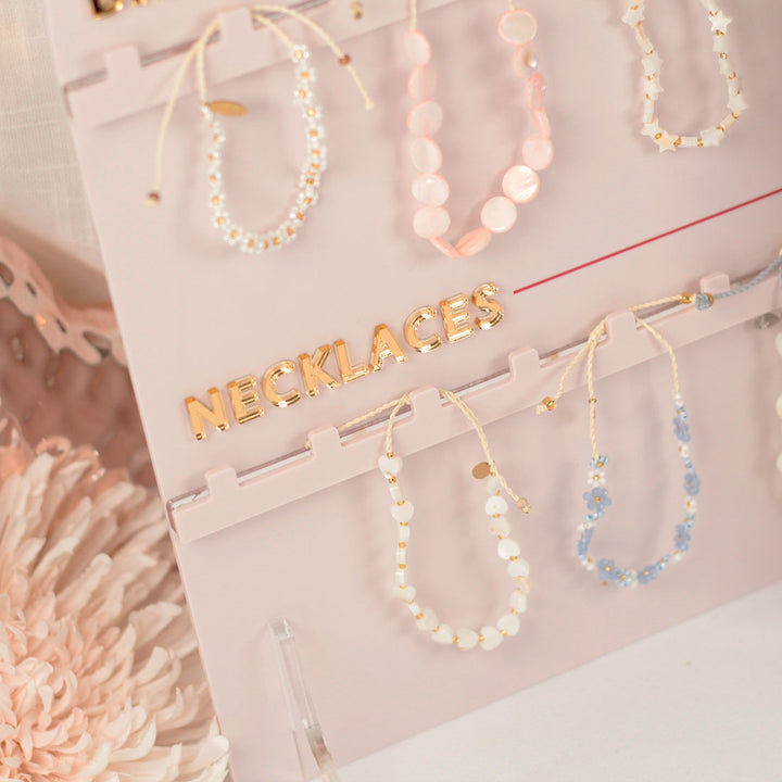 Custom Branded Acrylic Neckalce and/or Bracelet Chain Display Sign