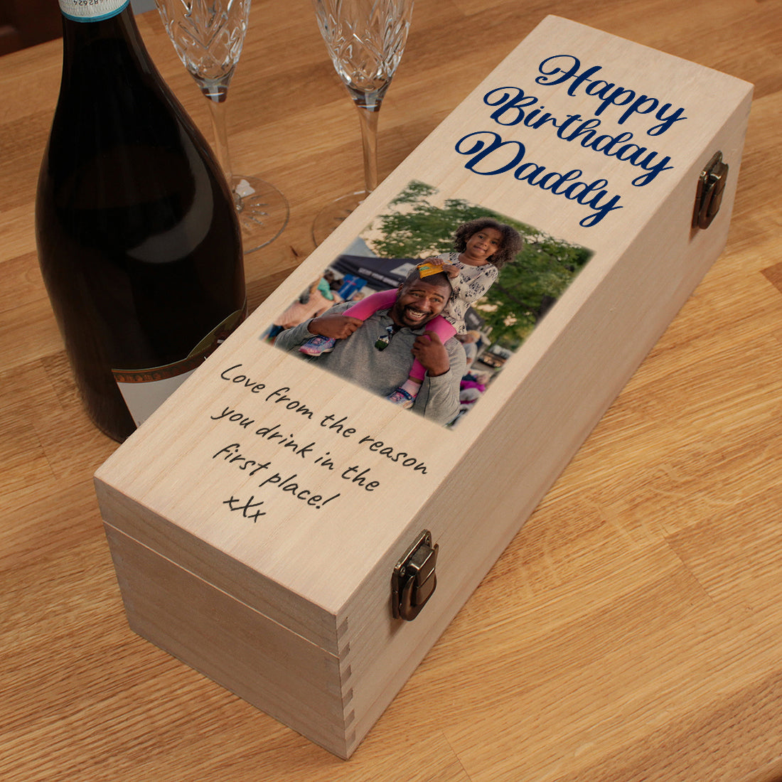 Photo Birthday Hinged Bottle Gift Box-Love Lumi Ltd
