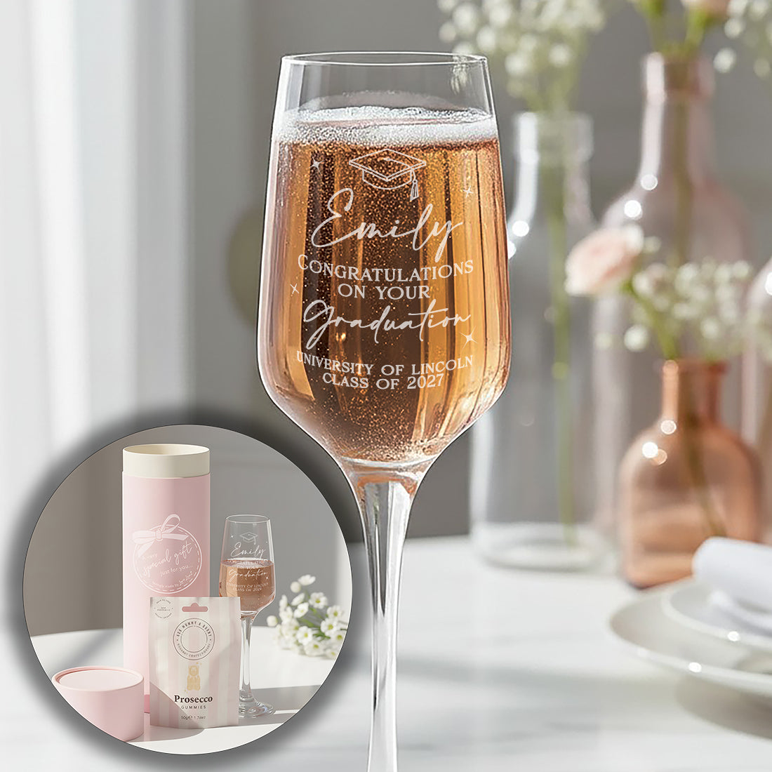 Graduation Champagne Flute