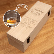 Personalised Sunburst Birthday Engraved Champagne Bottle Box and Glass Gift Set-Love Lumi Ltd