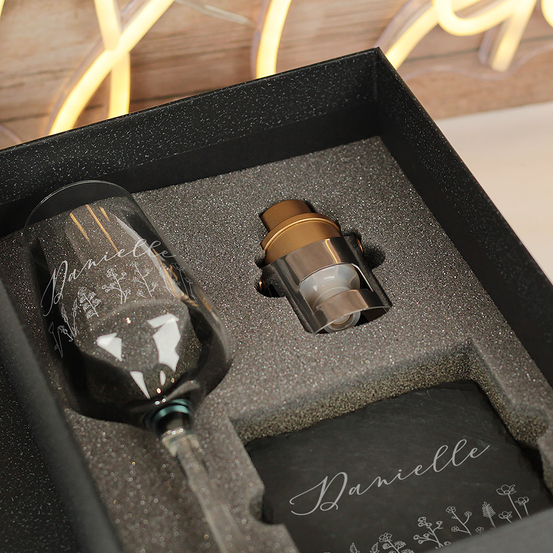 Wildflower Champagne Flute Gift Boxed Set