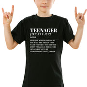 Teenager Funny Dictionary Meaning Definition Unisex White or Black T-Shirt