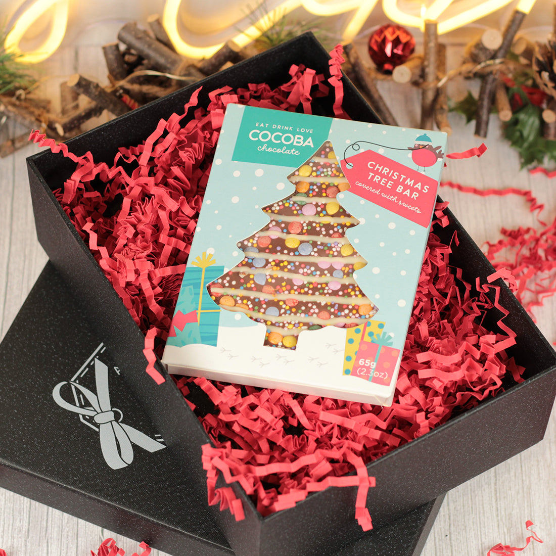 Christmas Holly & Snowflake Pint Glass and Gift Boxed Set