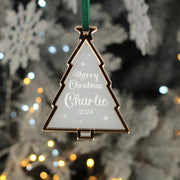 Merry Christmas Tree 3D Frost and Mirror Acrylic Decoration