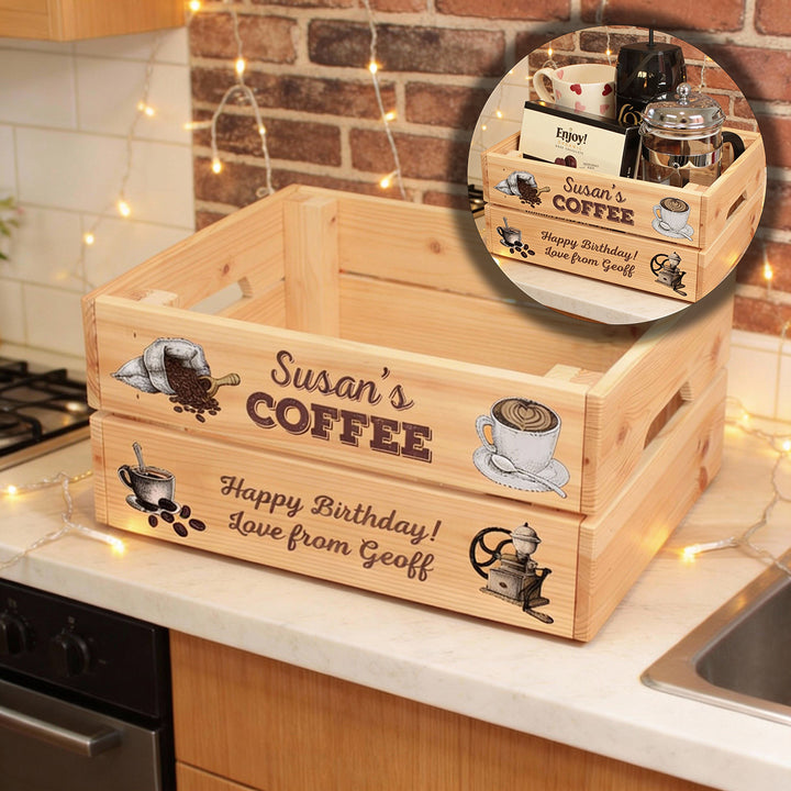 Coffee Lover Treat Hamper Gift Crate