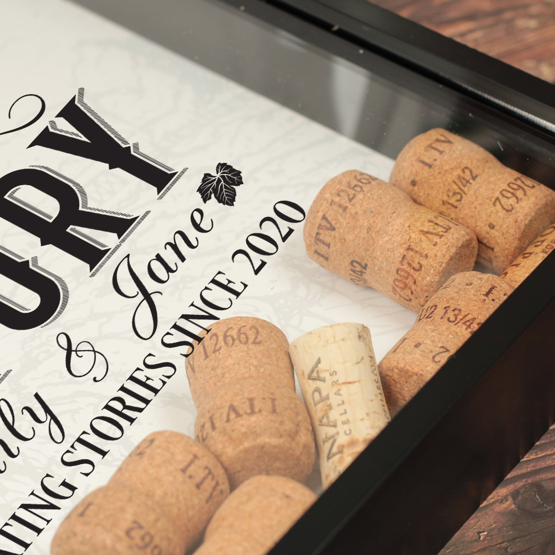 Every Cork Tells A Story Wine Prosecco Saver Collector Frame Keepsake-Love Lumi Ltd