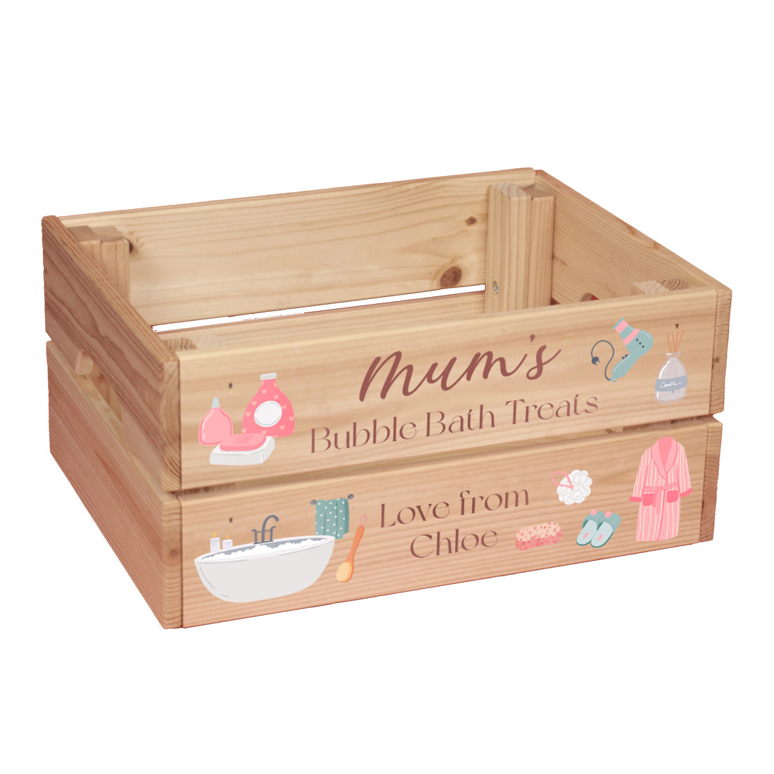 Bubble Bath Pamper Treat Crate-Love Lumi Ltd