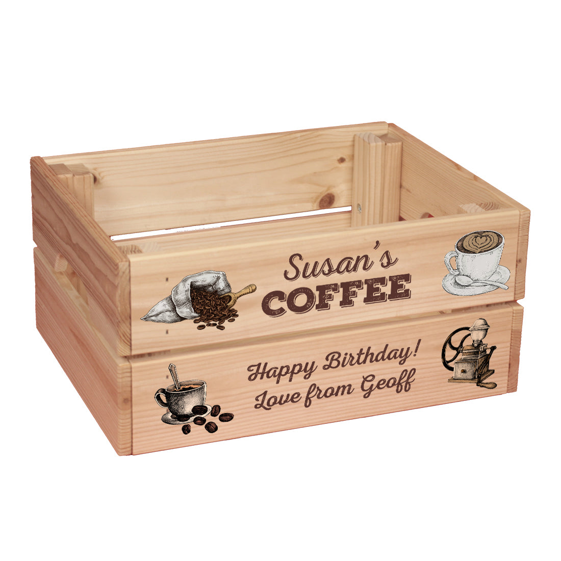 Coffee Lover Treat Hamper Gift Crate-Love Lumi Ltd