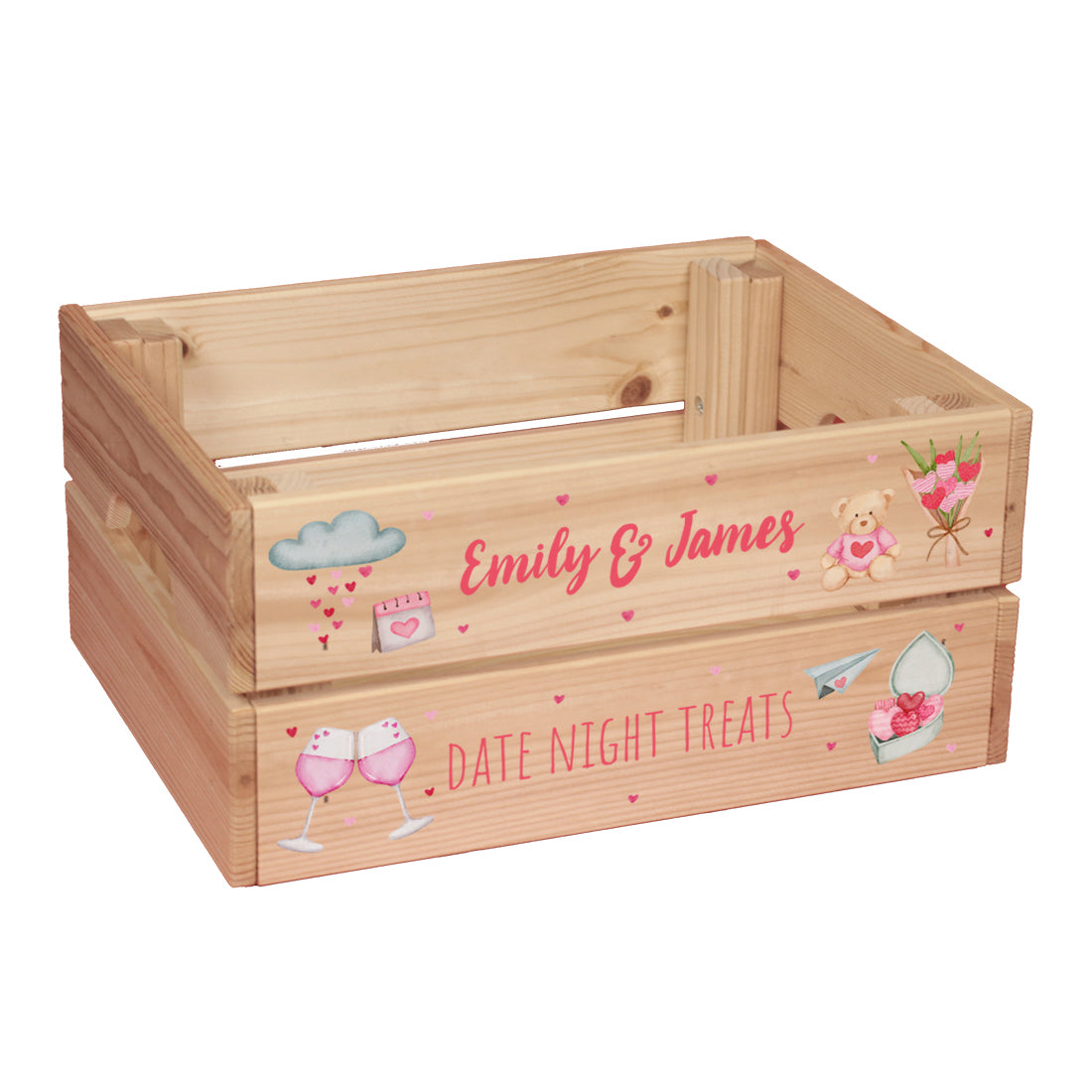 Date Night Treat Hamper Gift Crate-Love Lumi Ltd
