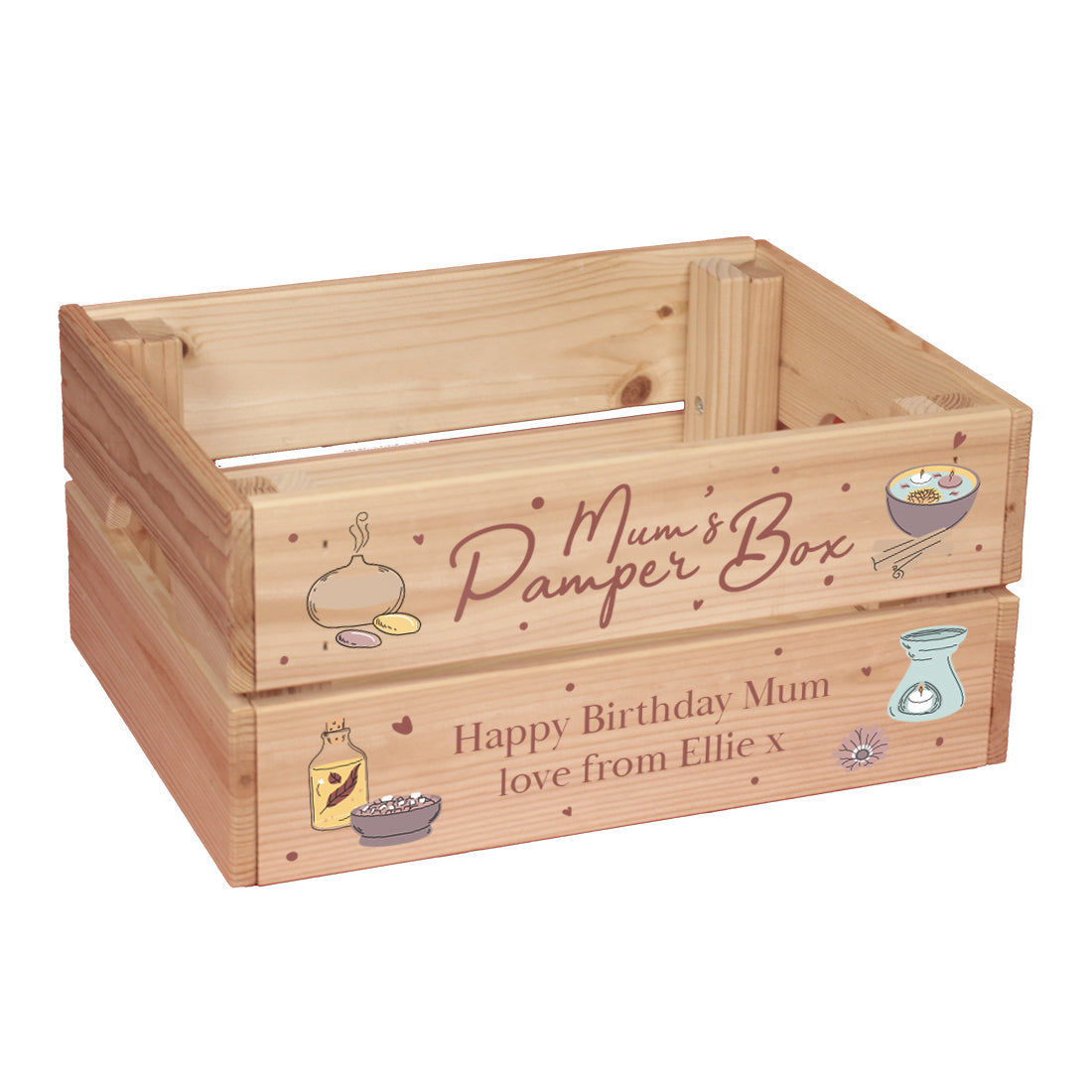 Personalised Pamper Treat Crate-Love Lumi Ltd