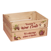 Personalised Red Wine Treat Hamper Gift Crate