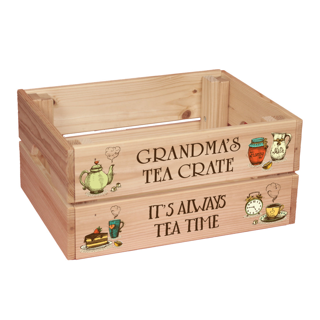 Afternoon Tea and Cake Treat Hamper Gift Crate-Love Lumi Ltd