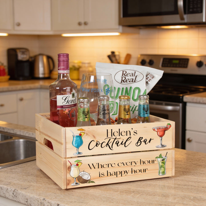Cocktail Bar Treat Hamper Gift Crate