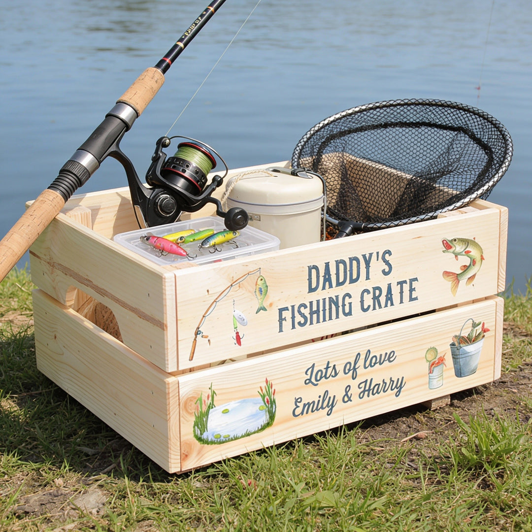 Fishing Birthday Treat Hamper Gift Crate