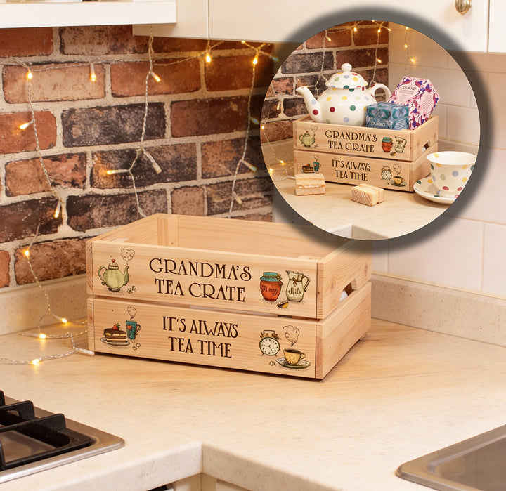 Afternoon Tea and Cake Treat Hamper Gift Crate