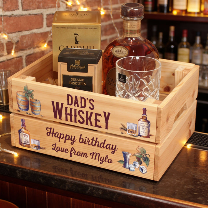 Personalised Whiskey Hamper Gift Crate