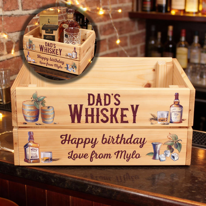 Personalised Whiskey Hamper Gift Crate