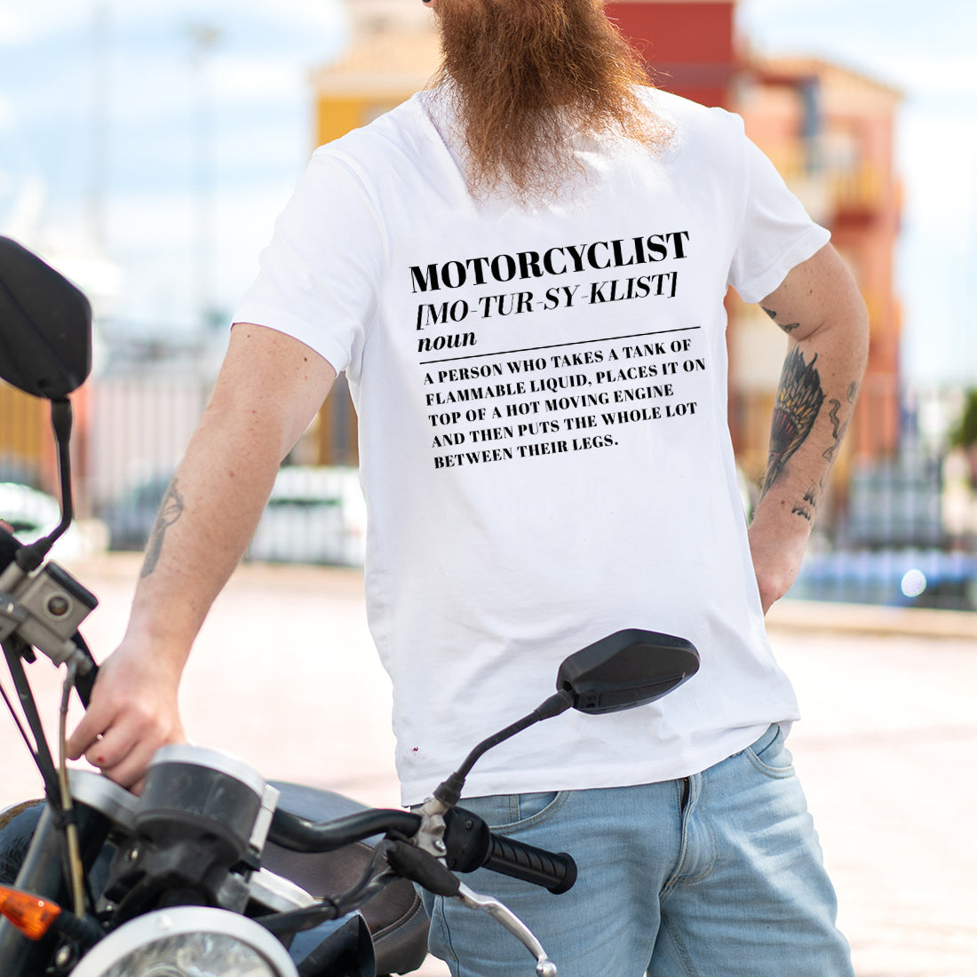 Motorcyclist Dictionary Meaning Definition Unisex T-Shirt-Love Lumi Ltd