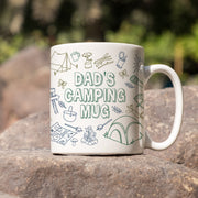 Personalised Camping Doodles Ceramic Mug