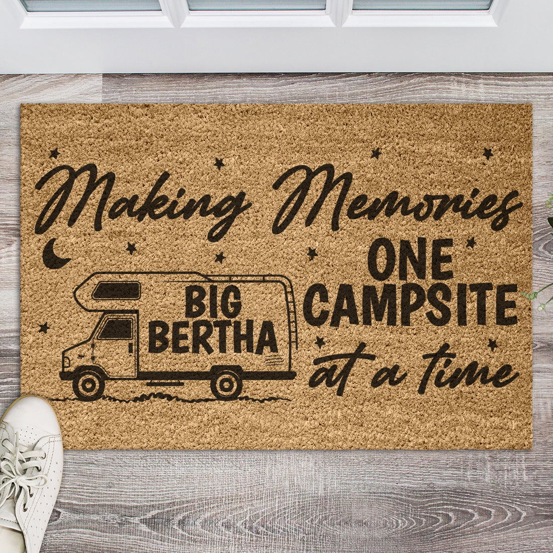 Personalised Motorhome Making Memories Motor Home Camping Doormat-Love Lumi Ltd