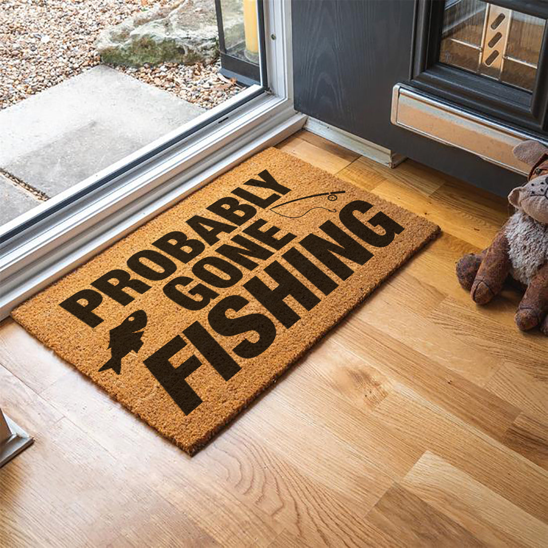 Probably... Gone Fishing Indoor Door Mat-Love Lumi Ltd
