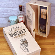 Ultimate Whiskey Whisky Lover Gift Set Bottle Box with Glass and Stones