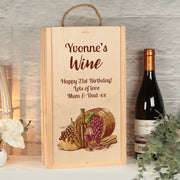 White Or Red Double Wine Bottle Box and Glass Gift Set-Love Lumi Ltd