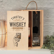 Ultimate Whiskey Whisky Lover Gift Set Bottle Box with Glass, Tongs and Stones