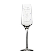 Birthstone Diamante Embellished Birthday Champagne Flute